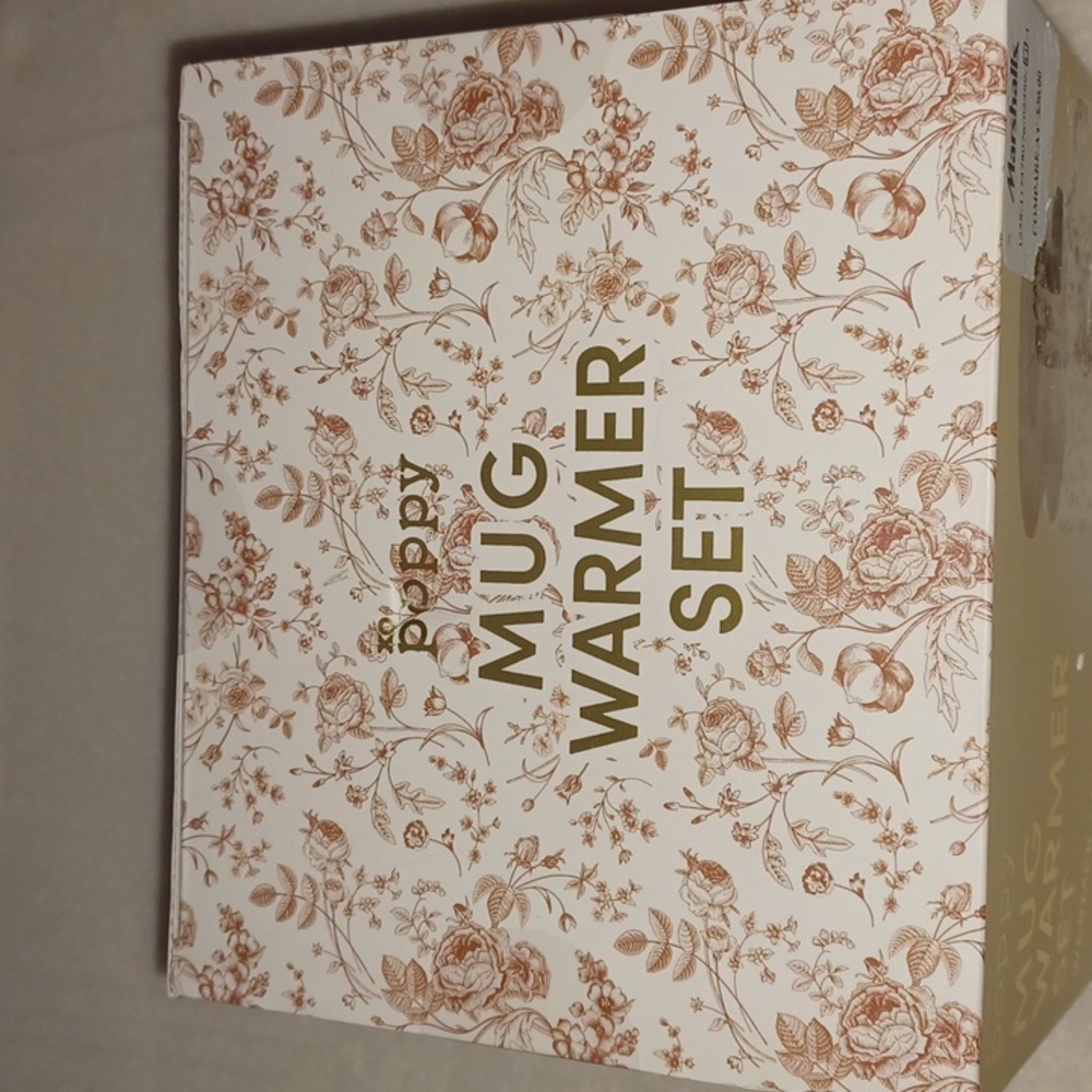 NWT XO Poppy Mug Warmer Set - Picture 2 of 8